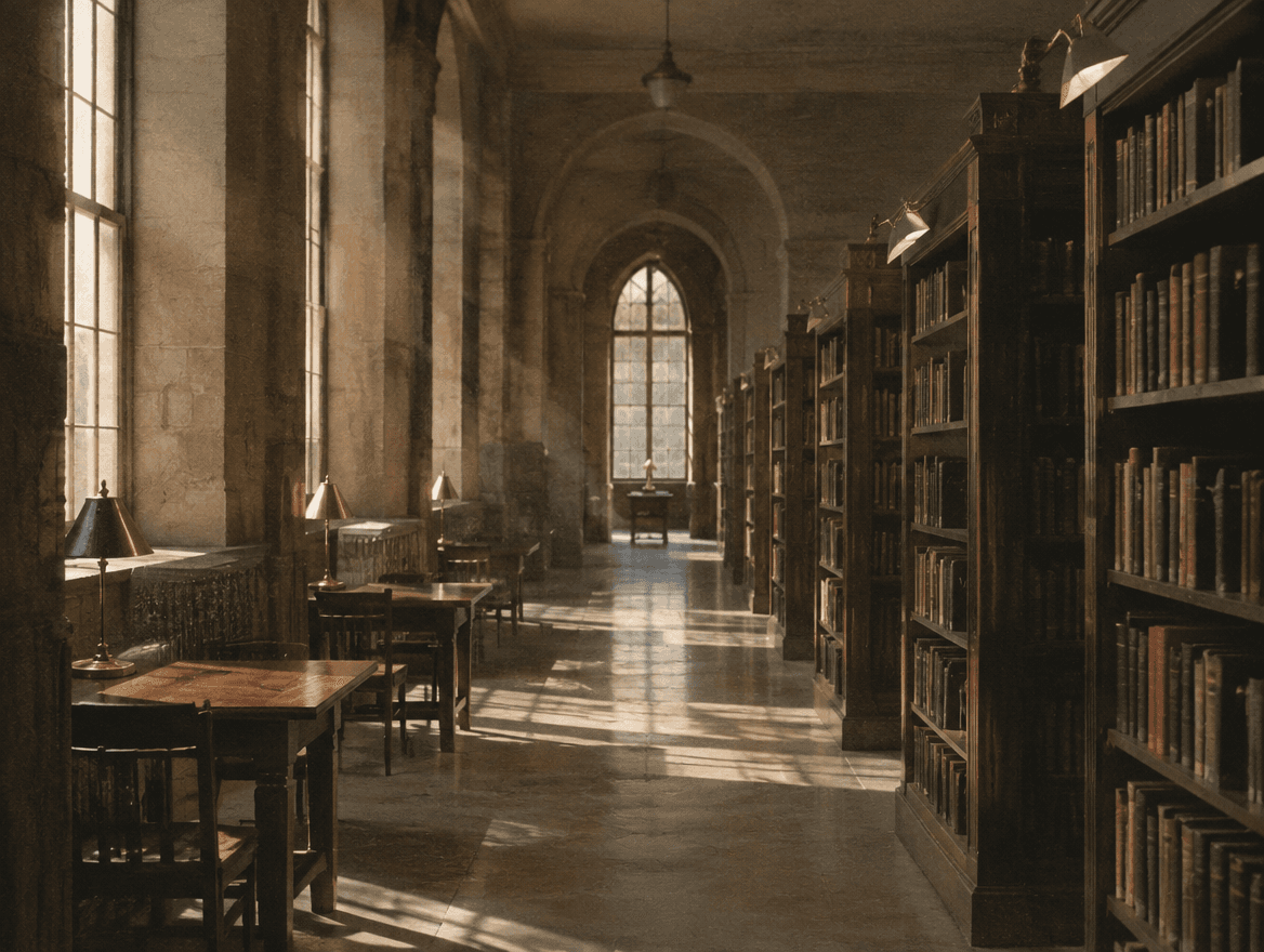Library shelves